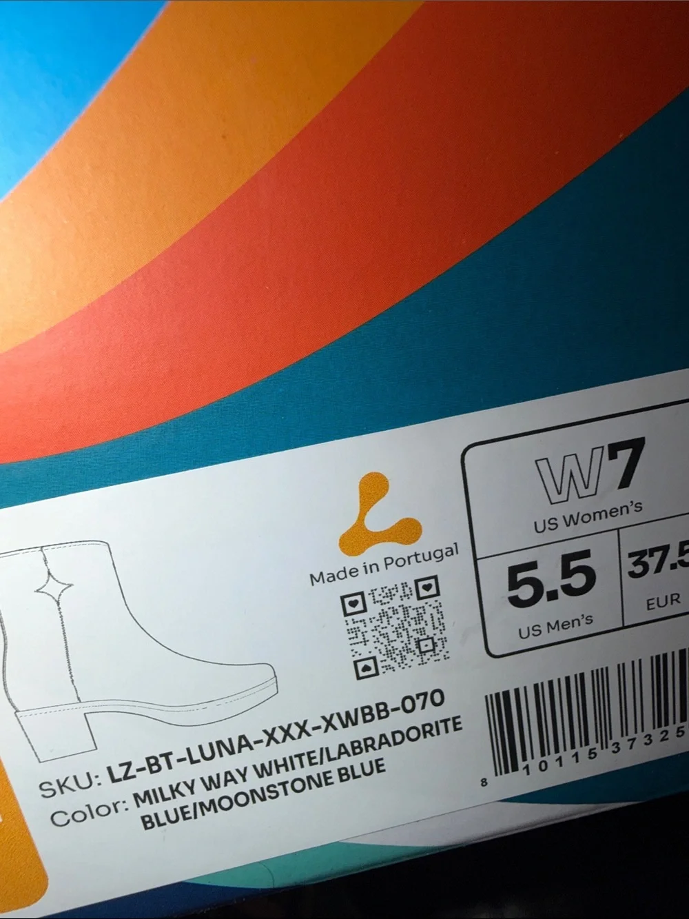Lazo Luna Two-Tone Suede Ankle Boots Blue White Women’s Size 7 NIB